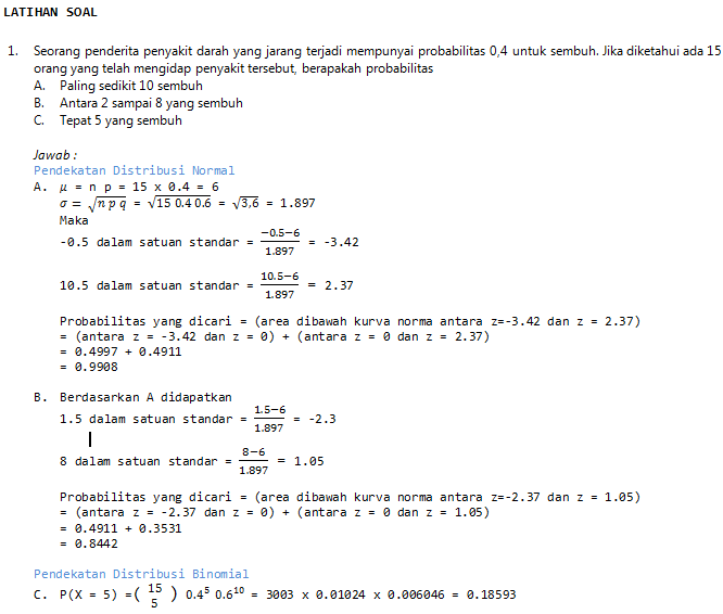 Detail Contoh Soal Peluang Statistika Kuliah Nomer 8