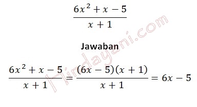 Detail Contoh Soal Pembagian Aljabar Nomer 3