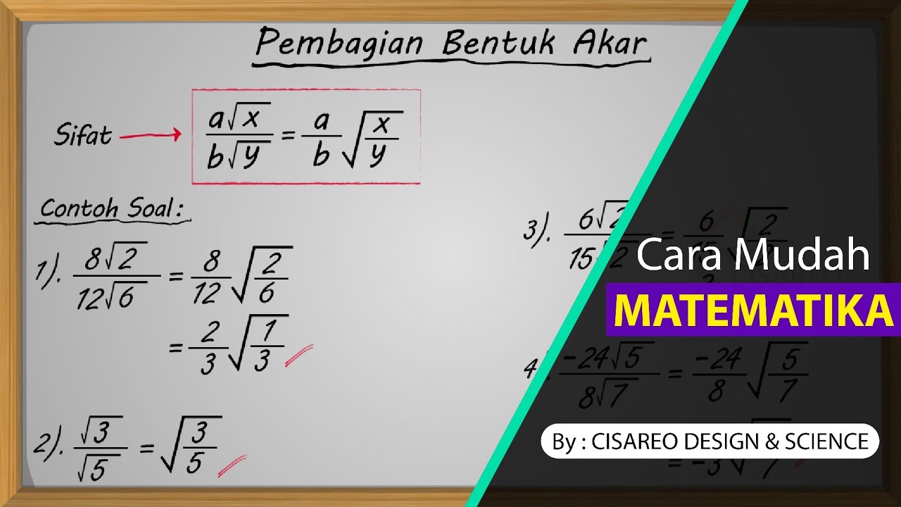 Contoh Soal Pembagian Bentuk Akar 52 Koleksi Gambar 6241