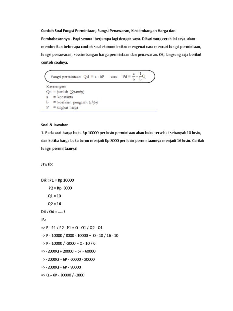 Detail Contoh Soal Penawaran Nomer 18