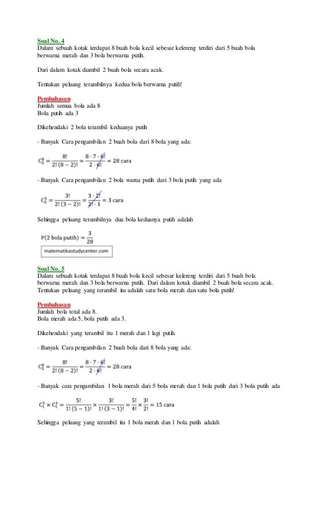 Detail Contoh Soal Pencacahan Nomer 42