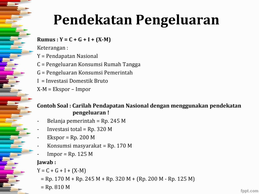 Detail Contoh Soal Pendekatan Produksi Nomer 14