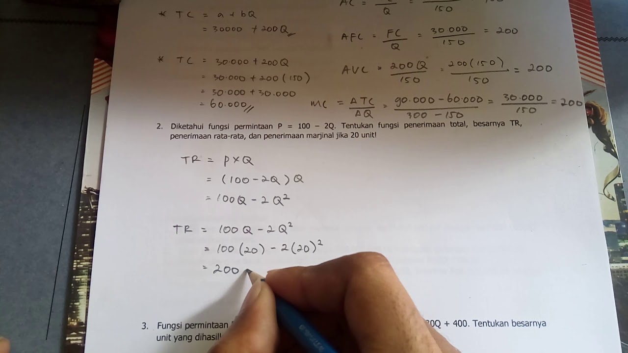 Detail Contoh Soal Penerimaan Total Nomer 3