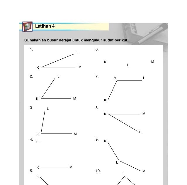 Detail Contoh Soal Pengukuran Sudut Nomer 5