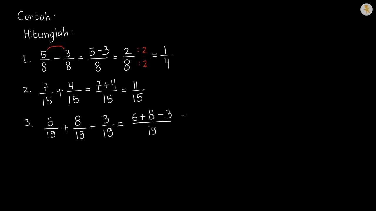 Detail Contoh Soal Pengurangan Pecahan Nomer 28