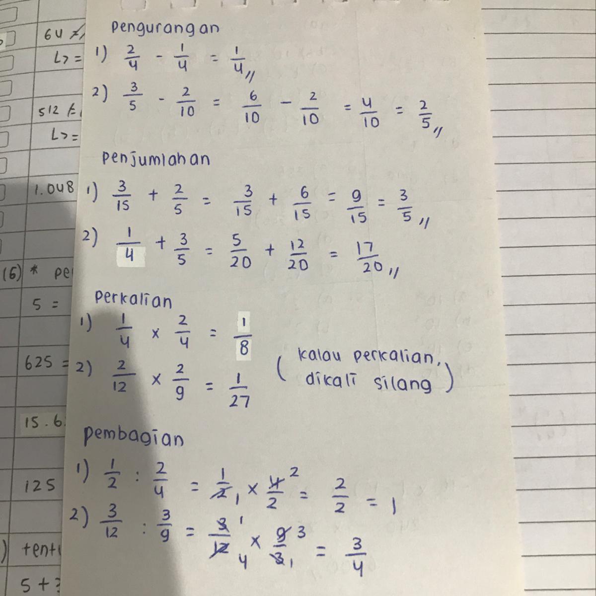 Detail Contoh Soal Pengurangan Pecahan Nomer 46