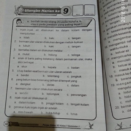 Detail Contoh Soal Penjas Nomer 22