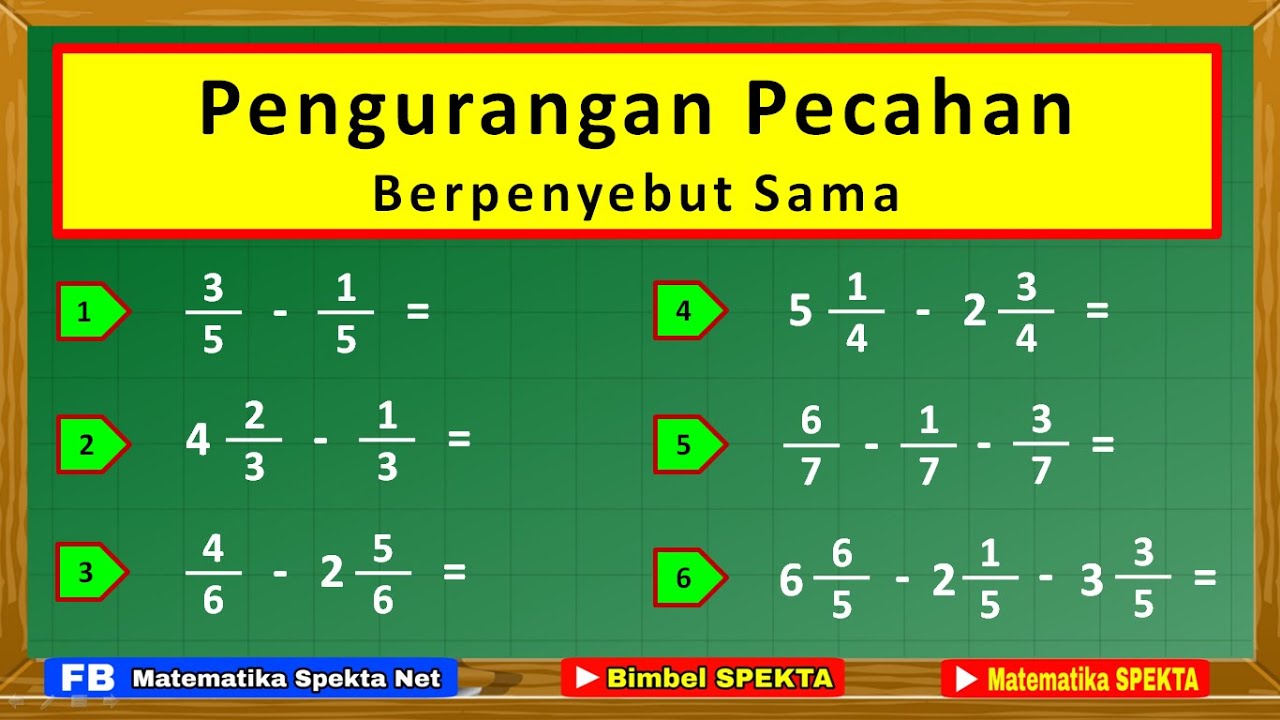 Detail Contoh Soal Penjumlahan Pecahan Berpenyebut Tidak Sama Nomer 15