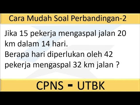 Detail Contoh Soal Perbandingan Berbalik Nilai Nomer 28