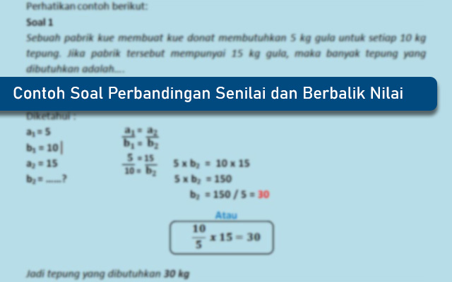 Detail Contoh Soal Perbandingan Berbalik Nilai Nomer 34