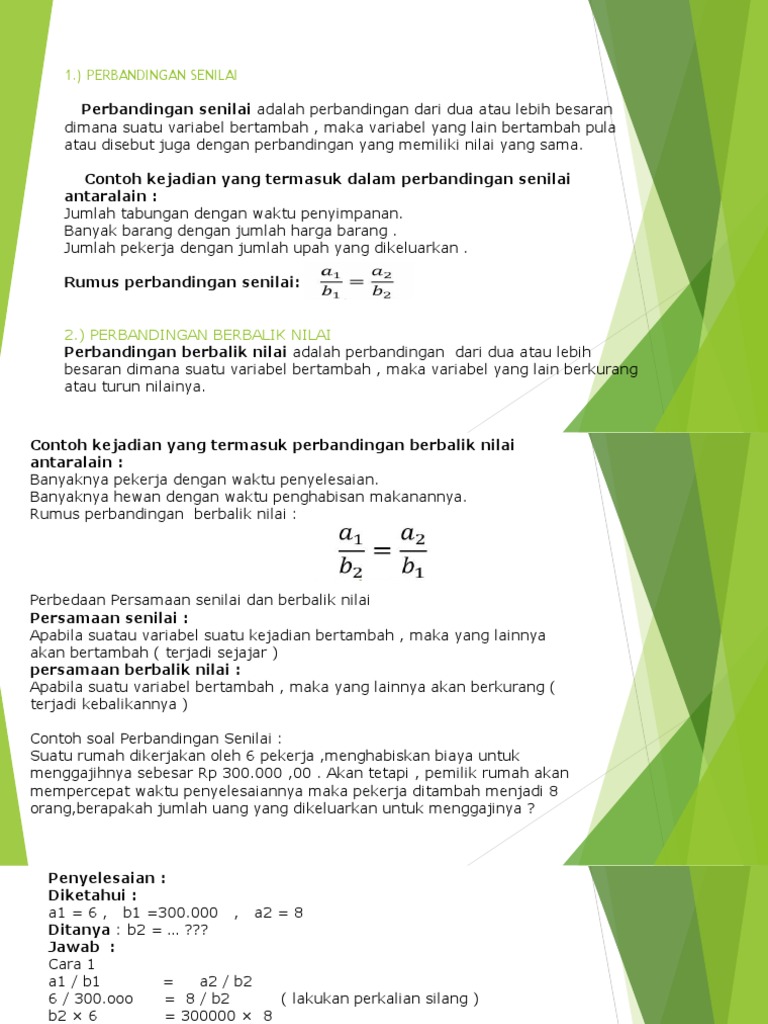 Detail Contoh Soal Perbandingan Berbalik Nilai Nomer 50