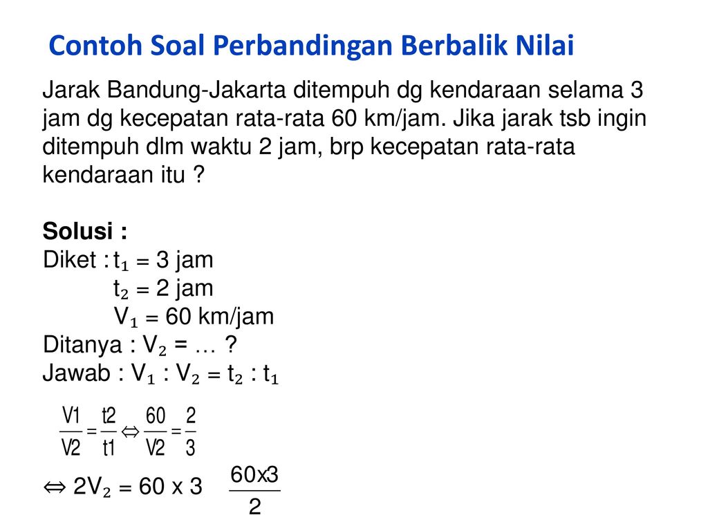 Detail Contoh Soal Perbandingan Matematika Smp Nomer 28