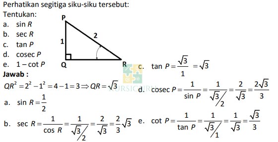 Detail Contoh Soal Perbandingan Trigonometri Nomer 23