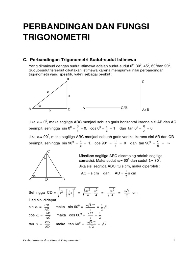 Detail Contoh Soal Perbandingan Trigonometri Nomer 53