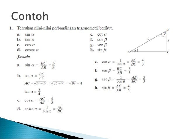 Detail Contoh Soal Perbandingan Trigonometri Sudut Istimewa Nomer 11