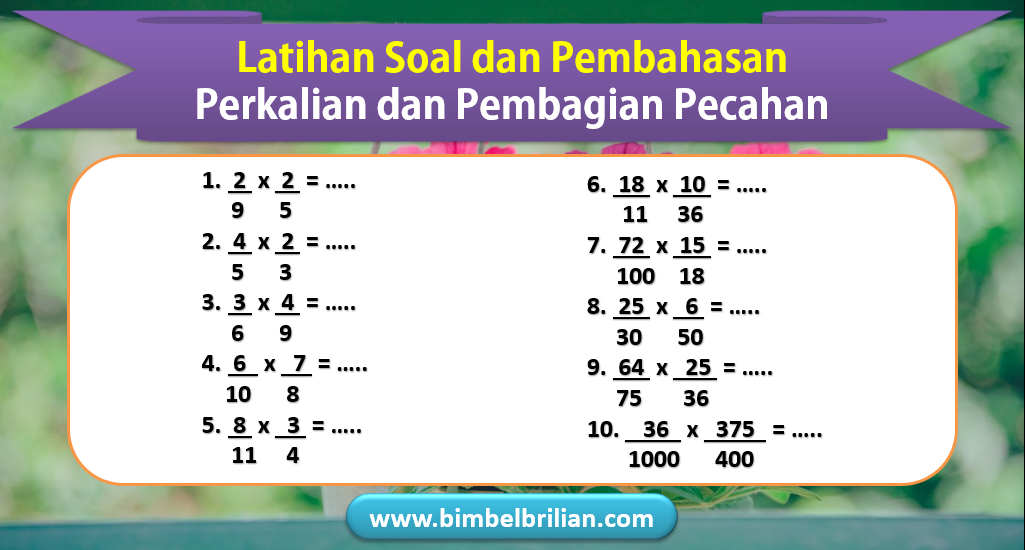 Detail Contoh Soal Perkalian Nomer 13