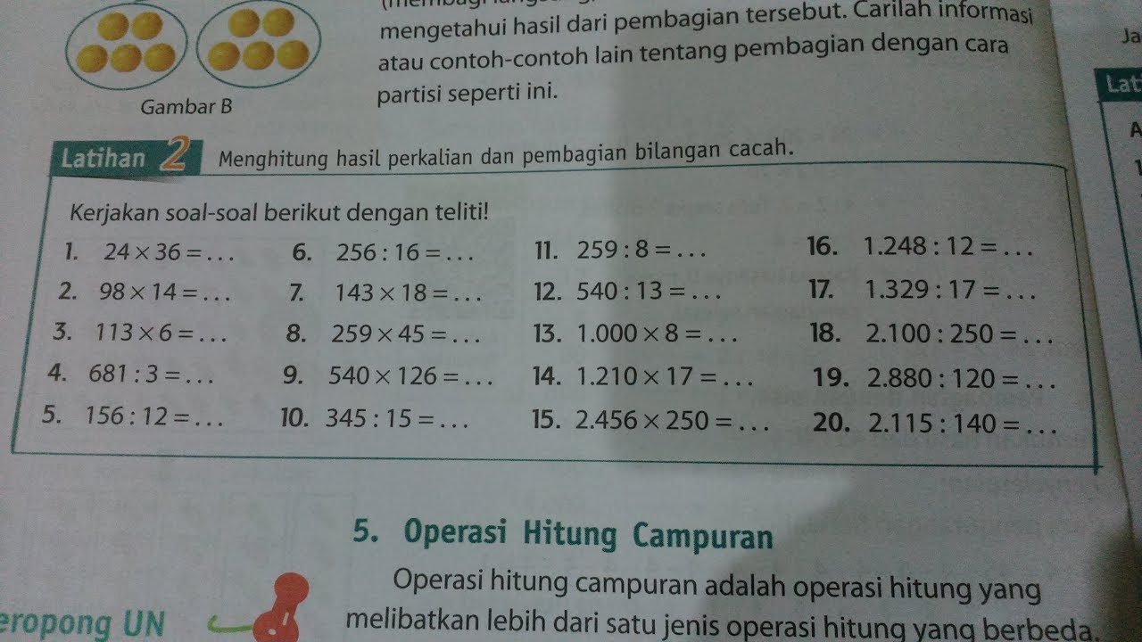 Detail Contoh Soal Perkalian Bilangan Bulat Nomer 9