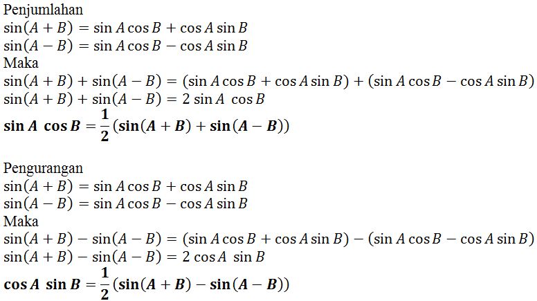 Detail Contoh Soal Perkalian Trigonometri Nomer 14