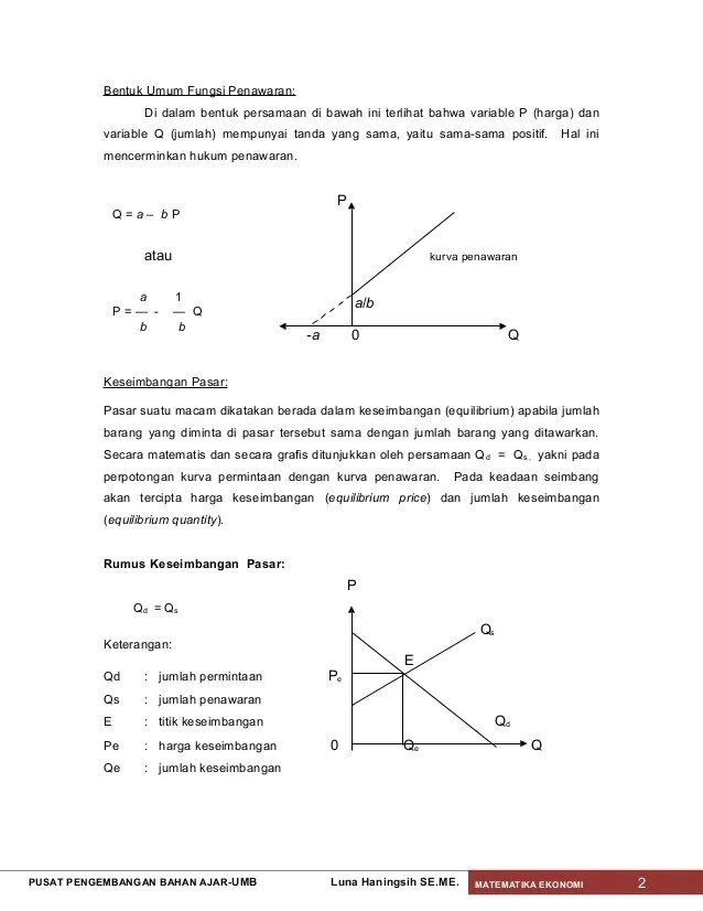 Detail Contoh Soal Permintaan Dan Penawaran Nomer 44