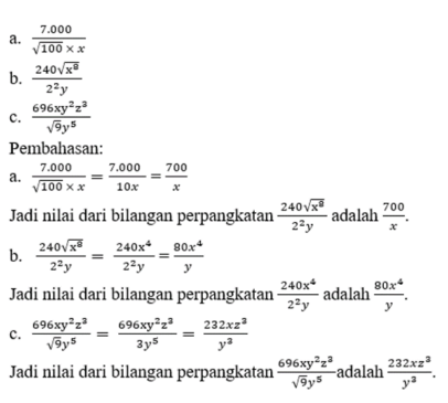 Detail Contoh Soal Perpangkatan Nomer 44