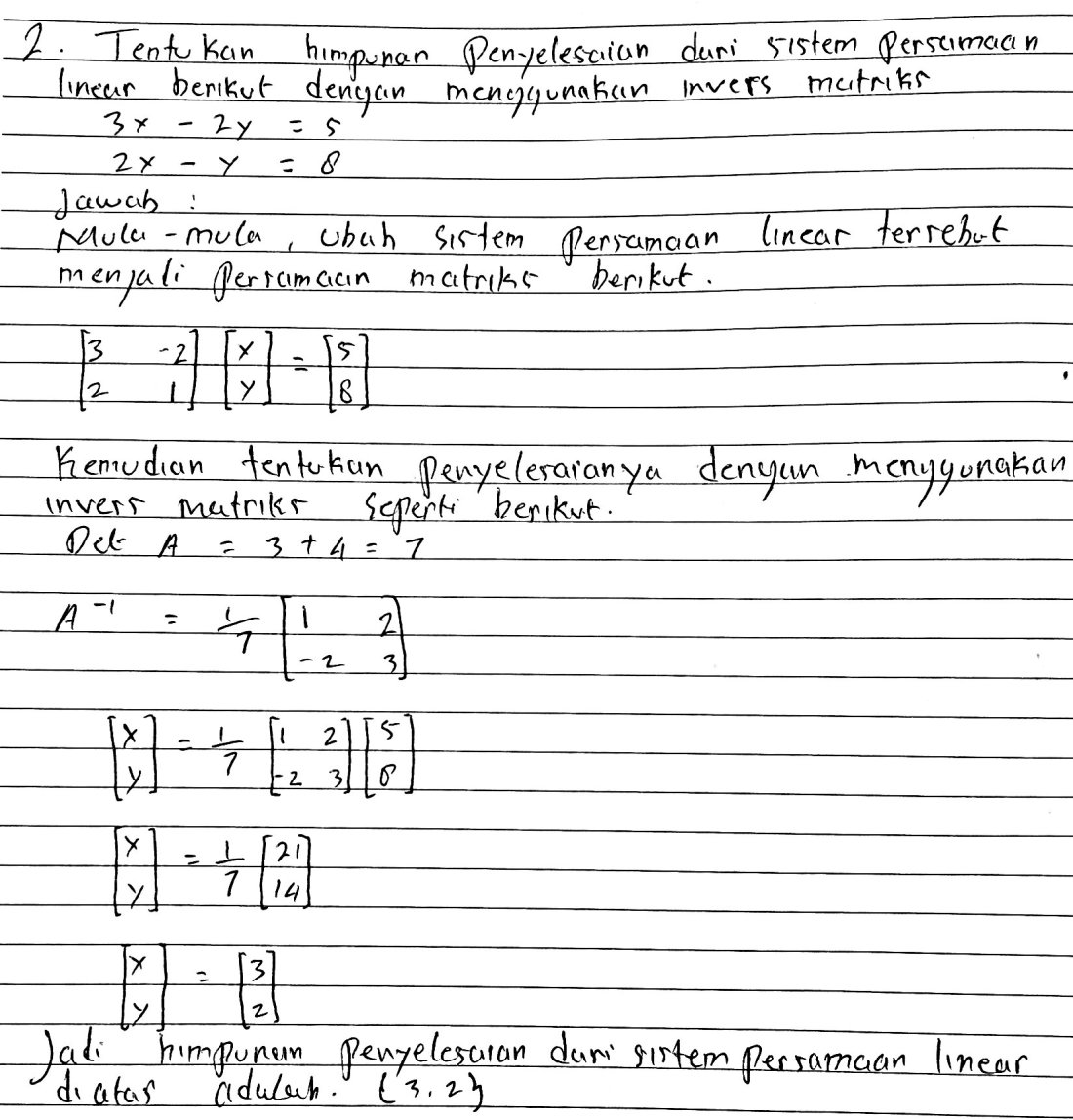 Detail Contoh Soal Persamaan Nomer 35