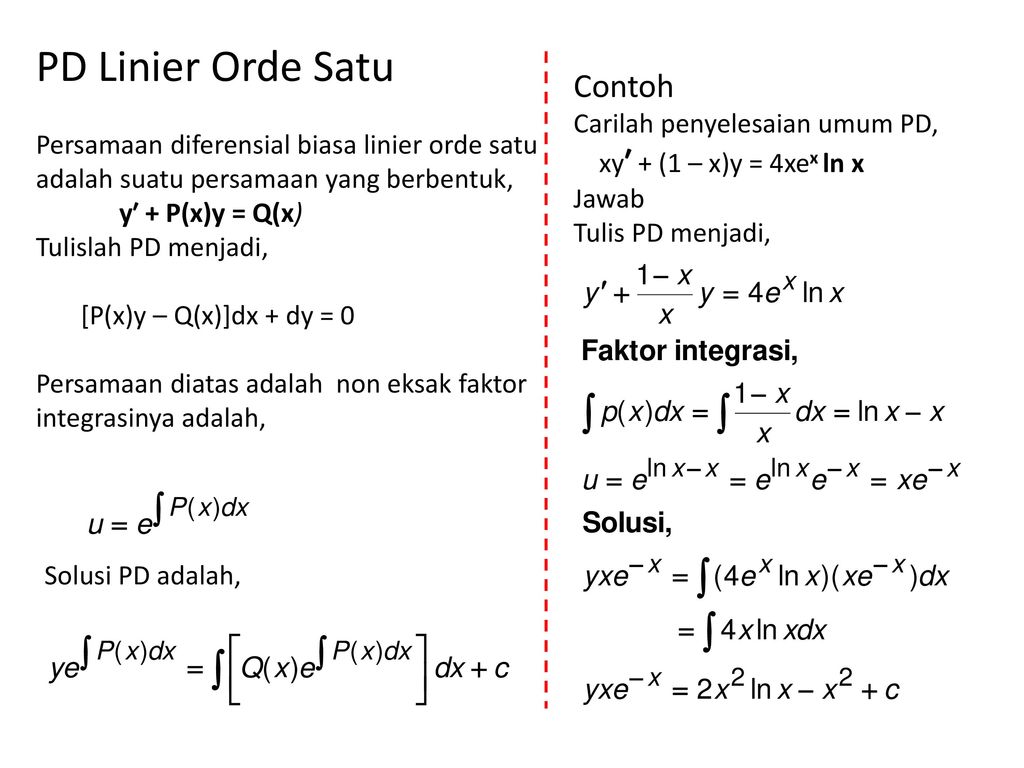 Detail Contoh Soal Persamaan Diferensial Nomer 35