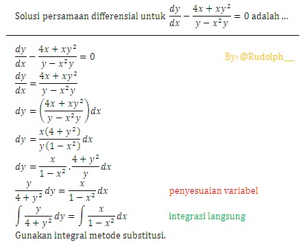 Detail Contoh Soal Persamaan Diferensial Biasa Nomer 17