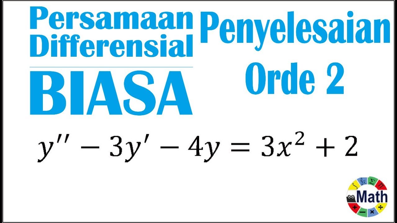 Detail Contoh Soal Persamaan Diferensial Biasa Nomer 35