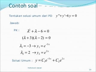 Detail Contoh Soal Persamaan Diferensial Biasa Nomer 40