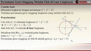 Detail Contoh Soal Persamaan Garis Singgung Lingkaran Nomer 46