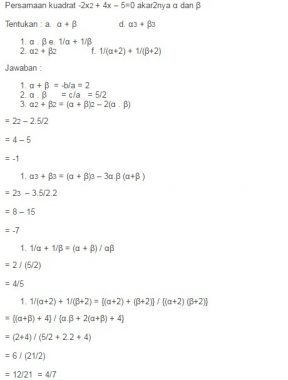 Detail Contoh Soal Persamaan Kuadrat Nomer 8