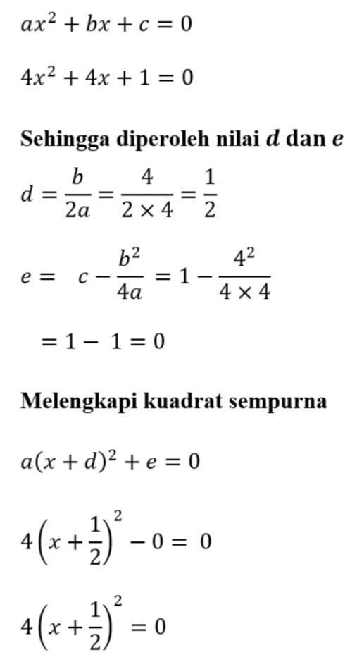 Detail Contoh Soal Persamaan Kuadrat Dengan Rumus Abc Nomer 48