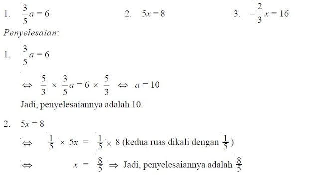 Detail Contoh Soal Persamaan Linear Nomer 15