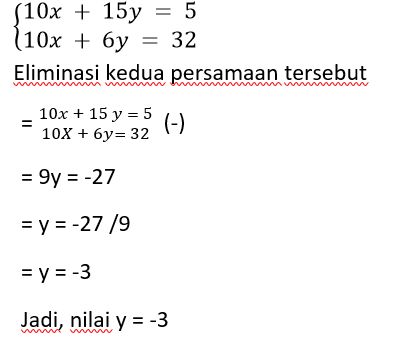 Detail Contoh Soal Persamaan Linear Nomer 18