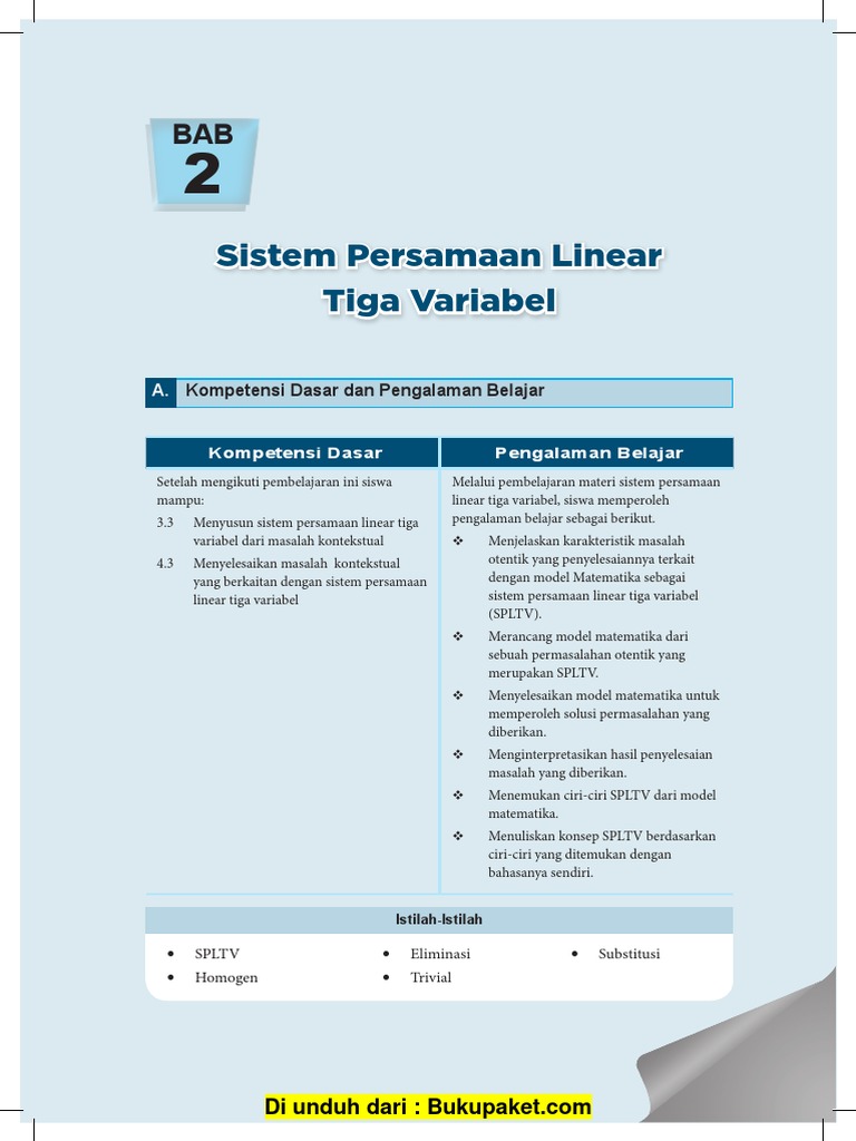 Detail Contoh Soal Persamaan Linear 3 Variabel Nomer 43