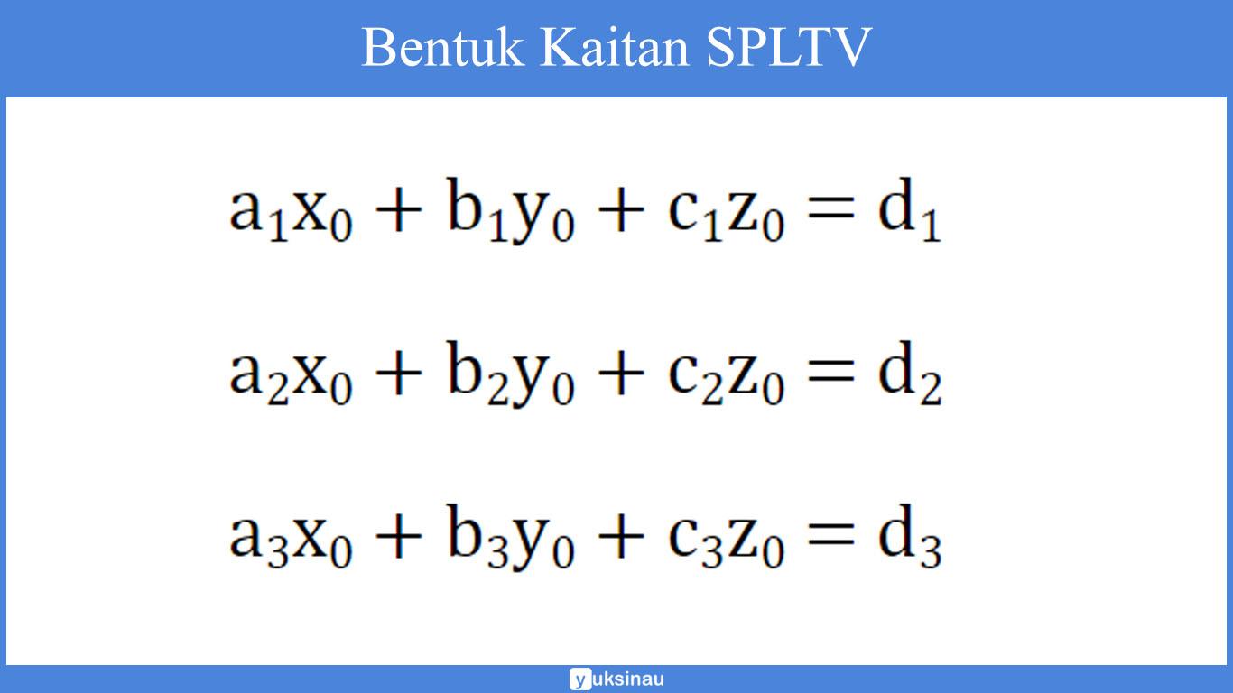 Detail Contoh Soal Persamaan Linear Nomer 54