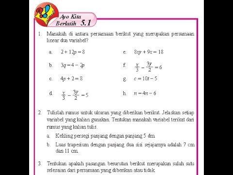 Detail Contoh Soal Persamaan Linear Dua Variabel Kelas 8 Nomer 25