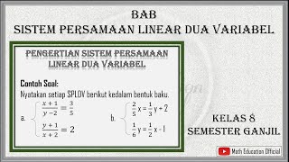 Detail Contoh Soal Persamaan Linear Dua Variabel Kelas 8 Nomer 32