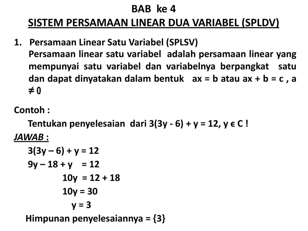 Detail Contoh Soal Persamaan Linear Dua Variabel Kelas 8 Nomer 49