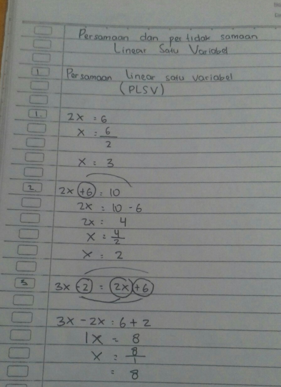 Detail Contoh Soal Persamaan Linear Satu Variabel Nomer 12