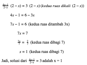 Detail Contoh Soal Persamaan Linear Satu Variabel Nomer 8