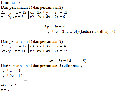 Detail Contoh Soal Persamaan Linear Tiga Variabel Nomer 19