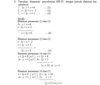 Detail Contoh Soal Persamaan Linear Tiga Variabel Nomer 44