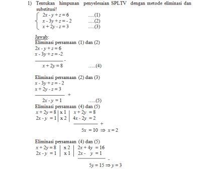 Detail Contoh Soal Persamaan Linear Tiga Variabel Nomer 44