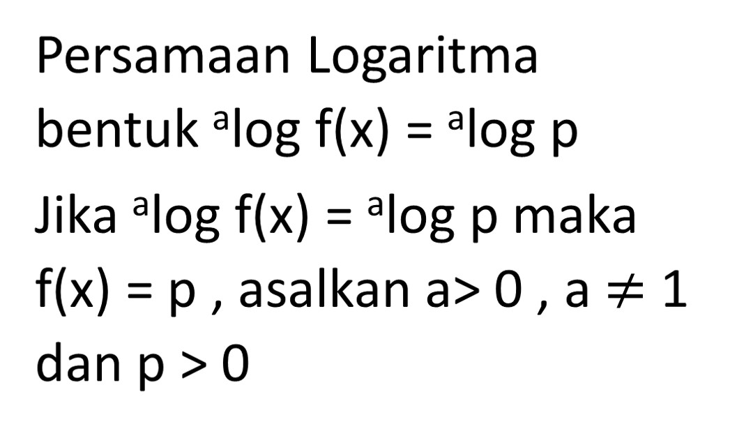 Detail Contoh Soal Persamaan Logaritma Nomer 41