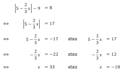 Detail Contoh Soal Persamaan Nilai Mutlak Linear Satu Variabel Nomer 56