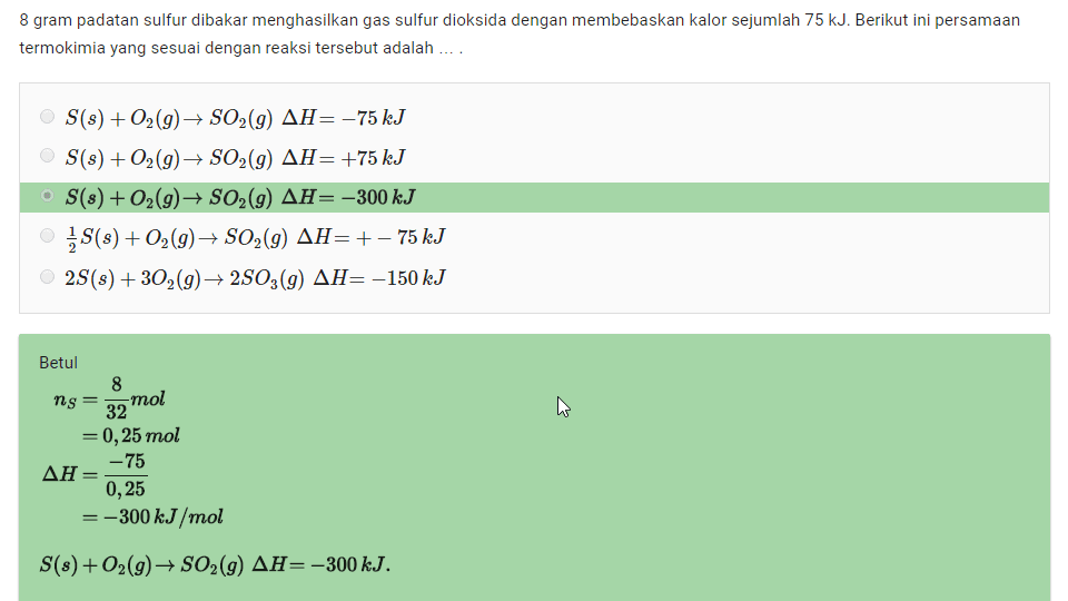 Detail Contoh Soal Persamaan Termokimia Nomer 15