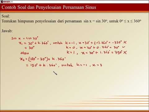 Detail Contoh Soal Persamaan Trigonometri Kelas 11 Nomer 3