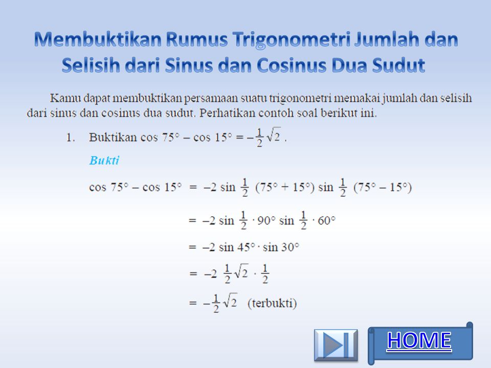 Detail Contoh Soal Persamaan Trigonometri Kelas 11 Nomer 52