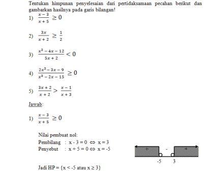 Detail Contoh Soal Pertidaksamaan Nomer 32